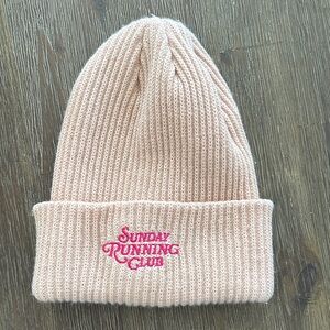 Anthropologie Daily Practice Pink Beanie